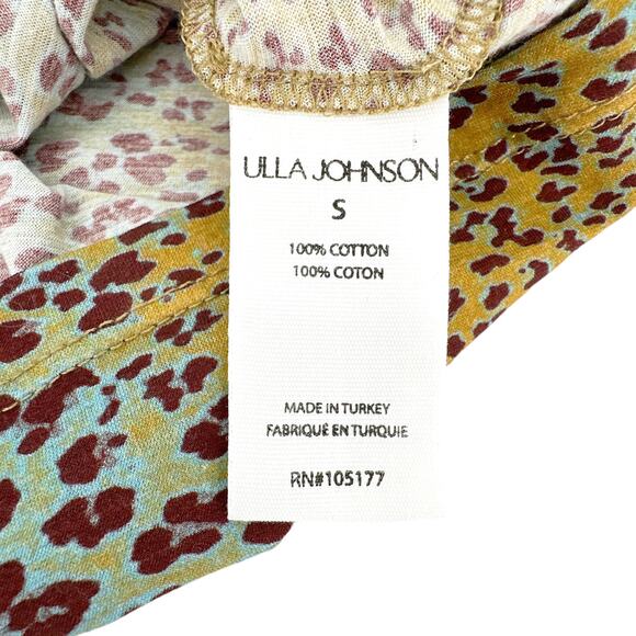 ULLA JOHNSON Estelle Leopard T-Shirt S - Picture 7 of 10